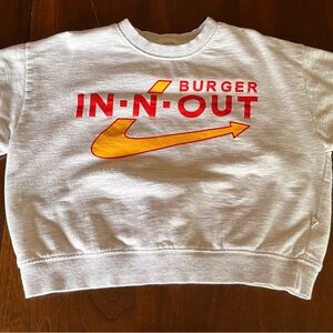 In-N-Out Kids Sweatshirt with Red and Orange Print